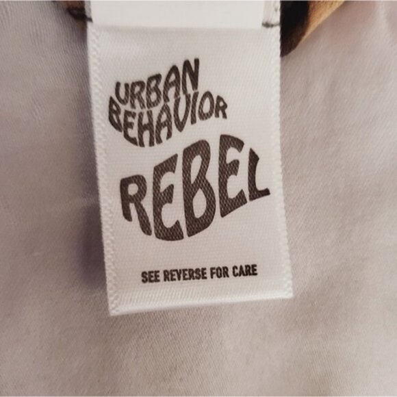 Vintage Y2K REBEL Cheetah Animal Print Tunic Peep Hole Back Sheer Top- XS - Picture 10 of 11